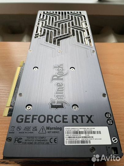 Видеокарта Palit RTX 4070 Ti 12 гб GameRock OC