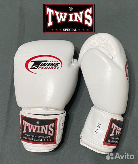 Боксерские перчатки twins кожа