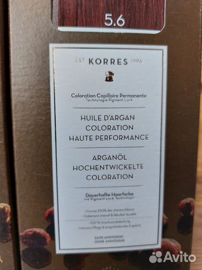 Краска для волос korres