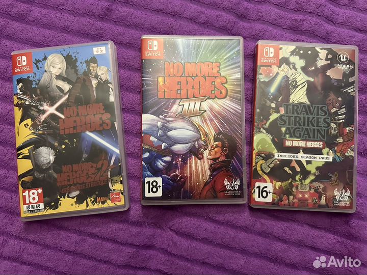 Nintendo switch No more Heroes 1 2 3 Все части