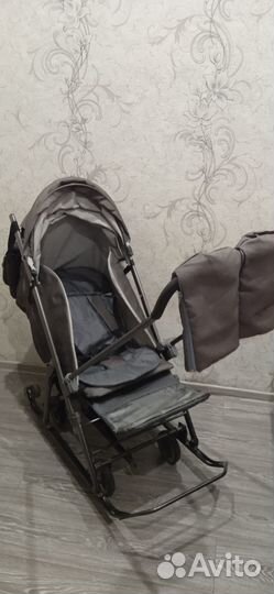 Детские санки коляска бу