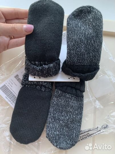 Варежки митенки next 1-2 года новые