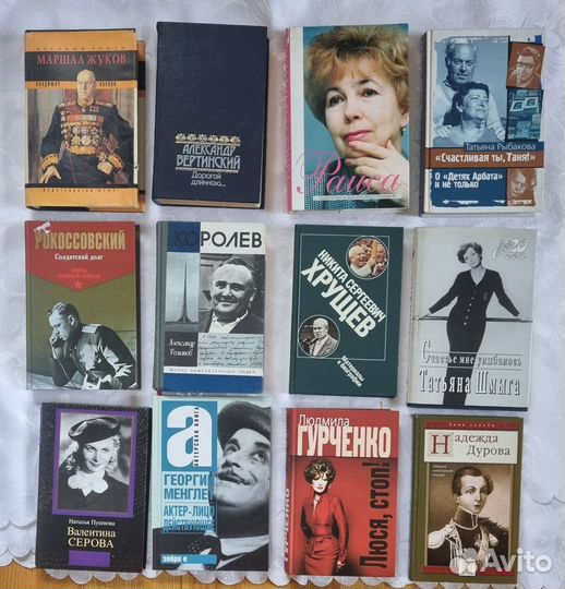 Книги актеры, артисты, выдающиеся люди