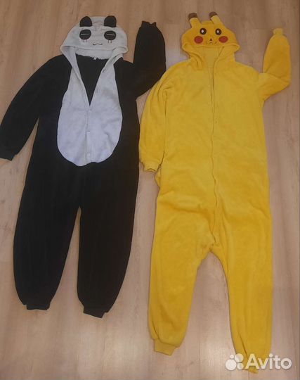 Кигуруми Пикачу и панда