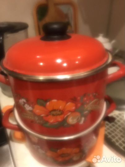 Эмалированные кастрюли