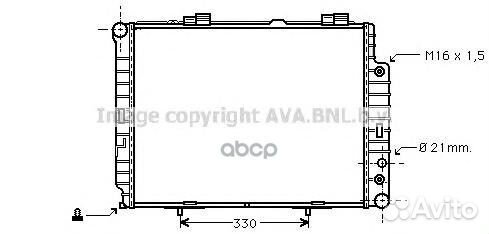 Радиатор охлаждения Mercedes-Benz E200 E220 (W