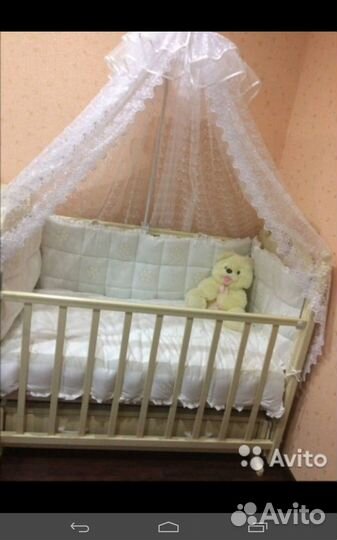 Детские кроватки с маятником бу