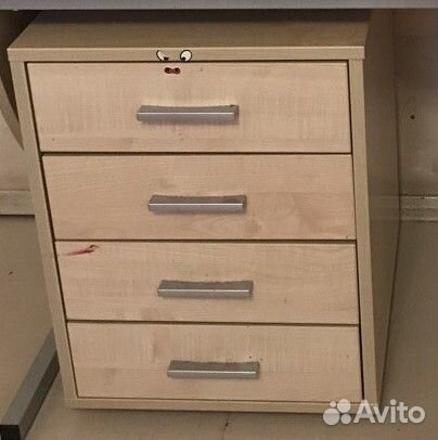 Тумба для письменного стола, 4 ящика