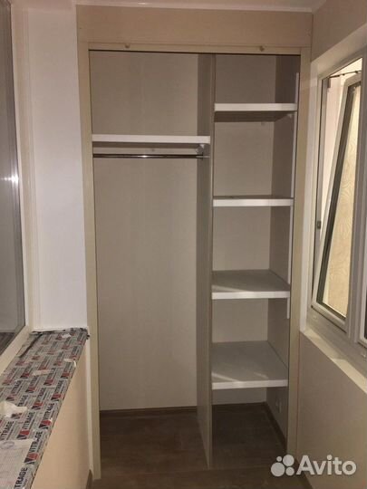 Шкаф с рольставнями на балкон на заказ с гарантией