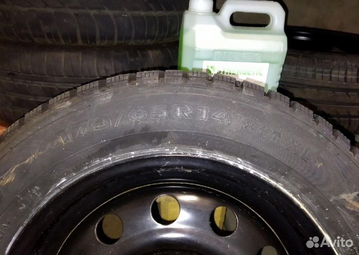 Колеса в сборе r14 зимние на Ваз