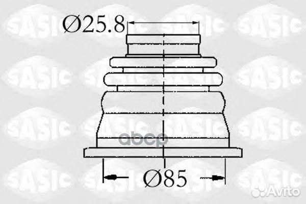 SAS4003408 к-кт пыльника шруса внутреннего Ren