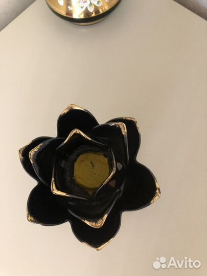 Фарфоровый подсвечник статуэтка змея