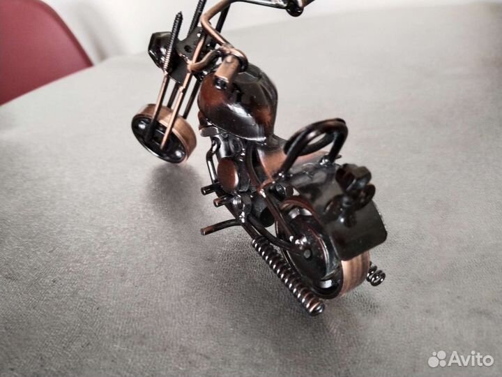 Мотоцикл металлический сувенир