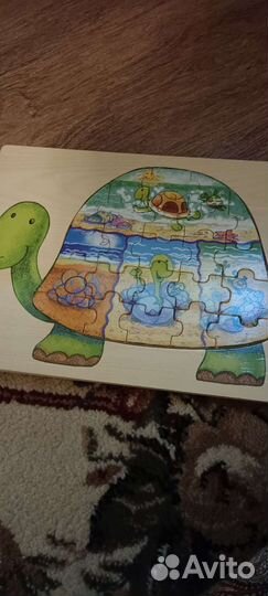 Деревянные пазлы для детей от 2х лет