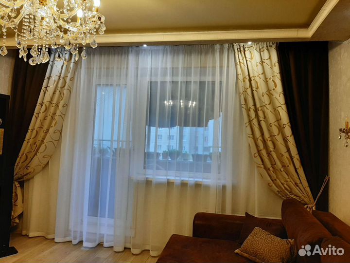 Портьера рогожка блекаут