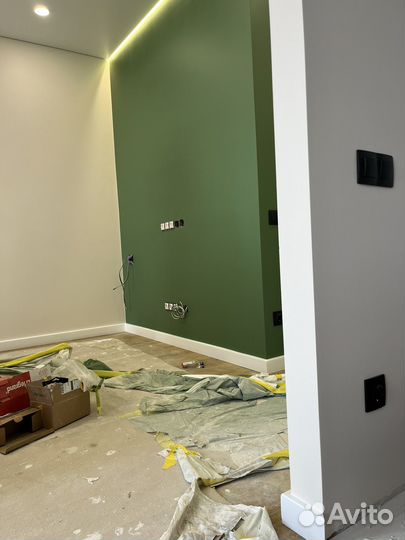 Шпатлевка стен и потолков