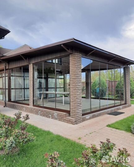 Остеклить беседку