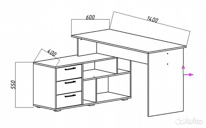 Компьютерный стол ск-11