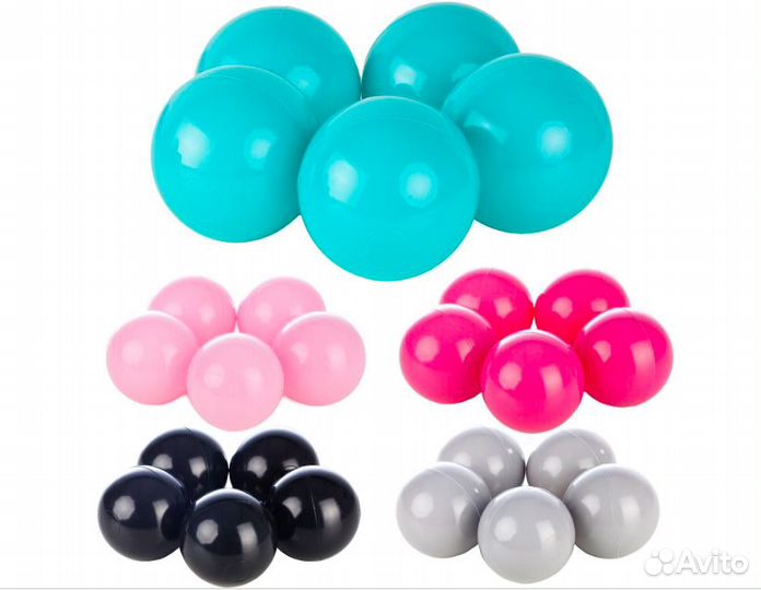 Комплекты разноцветных шаров на выбор