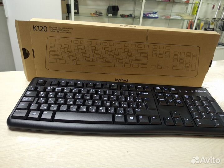 Клавиатура Logitech K120 USB новая