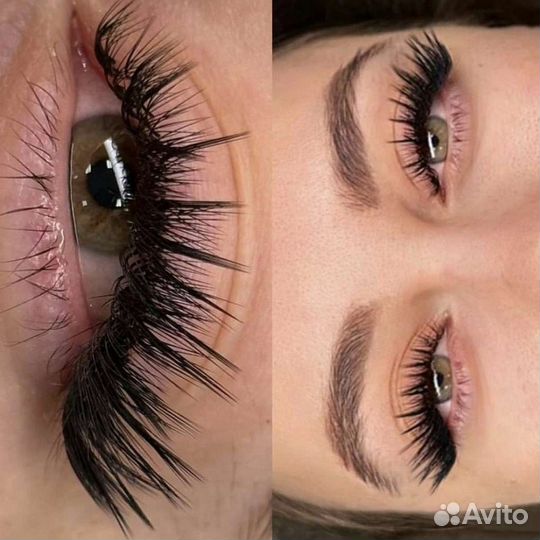 Наращивание ресниц 1.5 ч., выезд за доп.плату