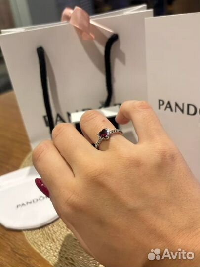 Комлект Pandora сердце(серебро 925) новый