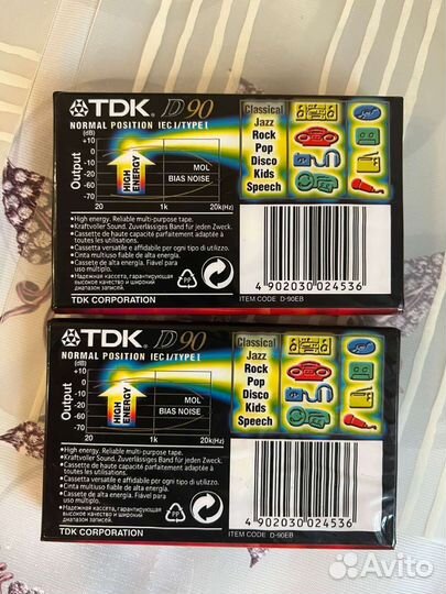 Новые кассеты TDK D90