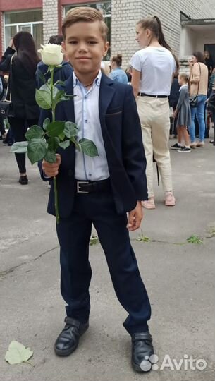 Пиджак школьный рр 116-122 синий