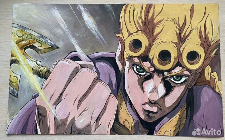 Рисунок по аниме Джо Джо(Джорно Джованна)