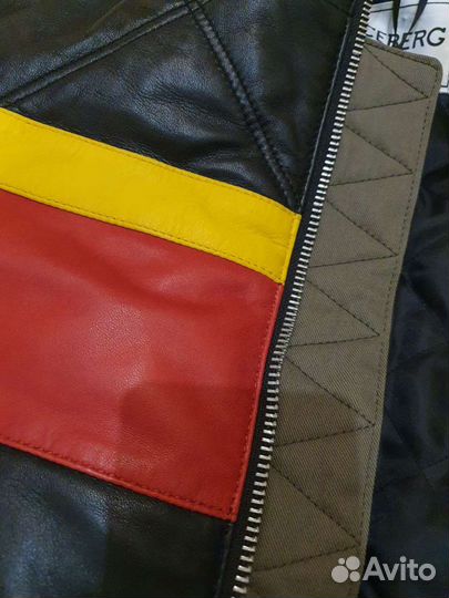 Тёплая кожаная куртка Iceberg