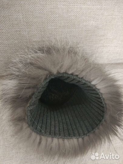 Шапка из чернобурки в хорошем состоянии
