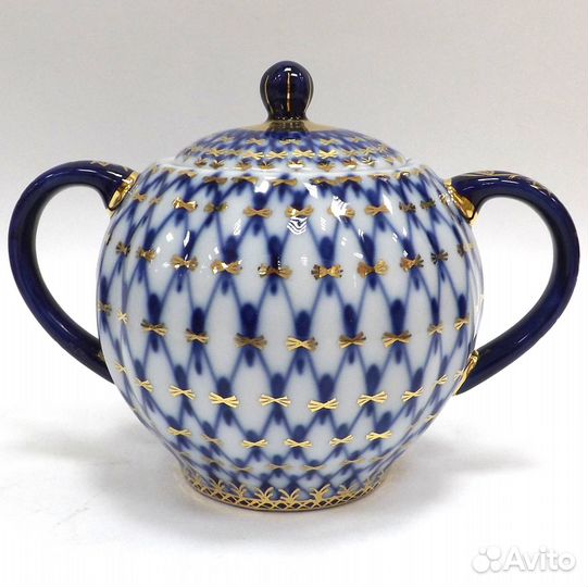 Сервиз чайный Ифз Тюльпан, Кобальтовая сетка, 14пр