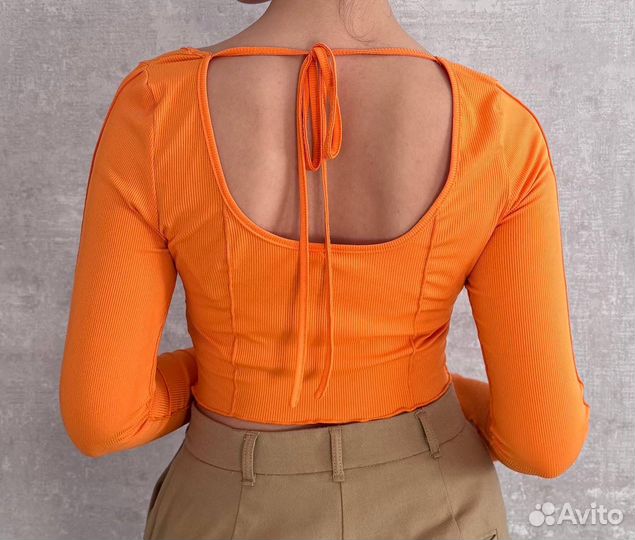 Топ с длинным рукавом shein