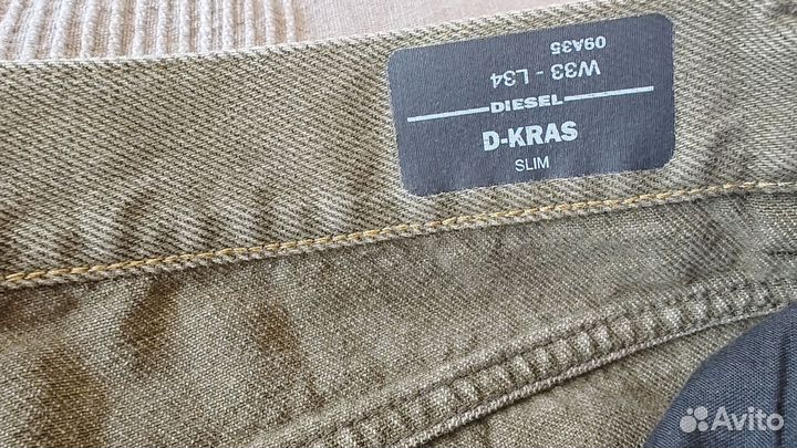 Джинсы Diesel D-kras slim w33 (оригинал)