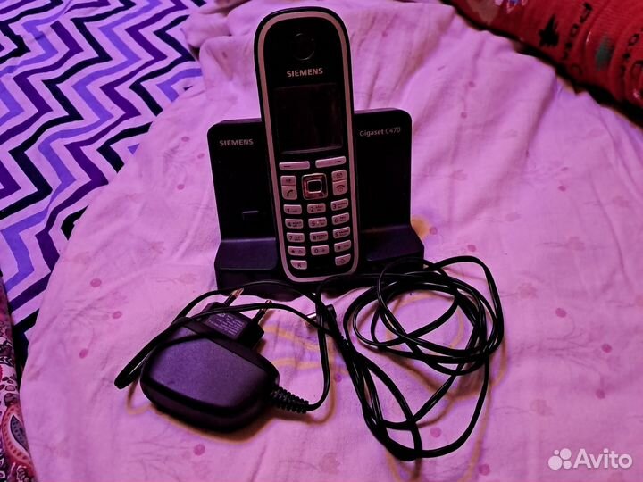 Стационарный телефон с базой siemens с470