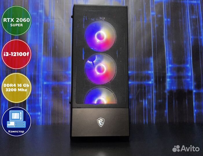 Сборки игровых пк i3-RTX2060SUP-16DDR4-BLS8391-H610