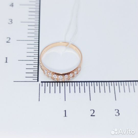 Золотое кольцо с камнем 16,5р