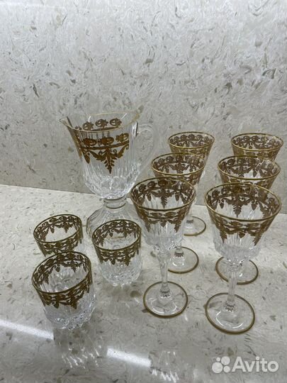 Графин и фужеры Art Deco Италия