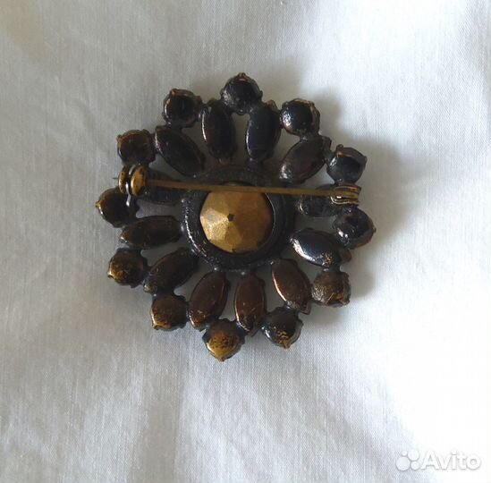 Винтажная брошь Jablonex Чехословакия 1950г