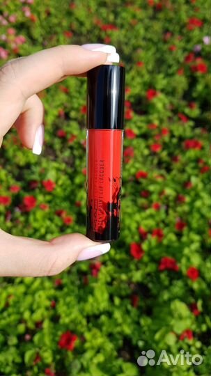 Жидкая помада mac red enamel 590