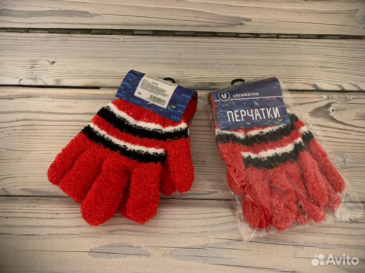 Перчатки женские махровые