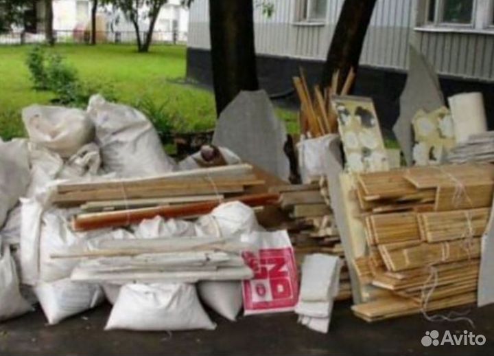 Вывоз мусора на газели