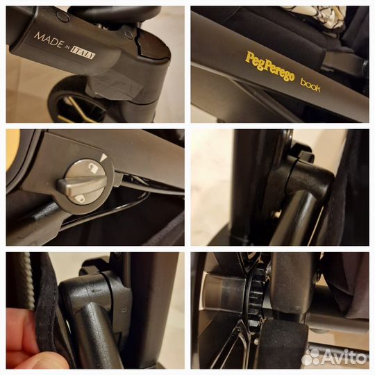 Коляска peg perego 2 в 1 book combo graphic gold