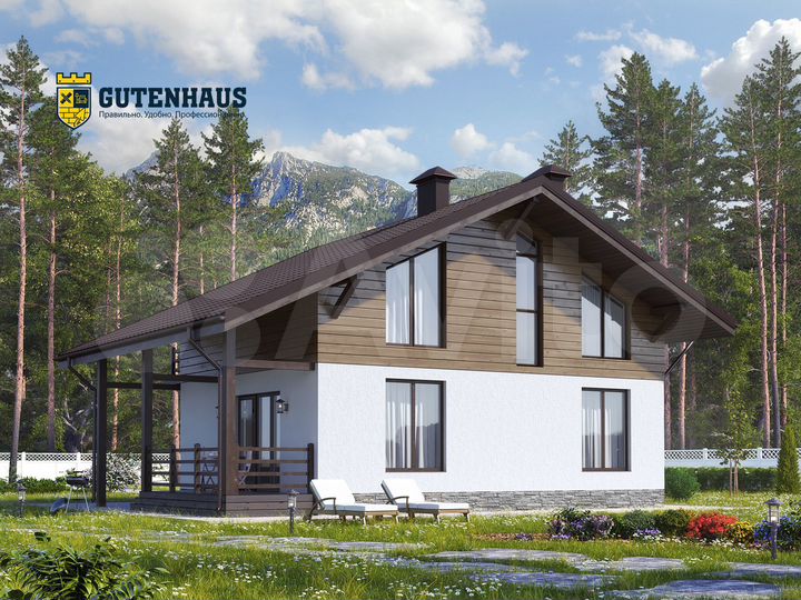 Дом 102 м² на участке 10 сот.