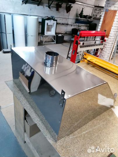 Зонт вытяжной пристенный 900х750х400