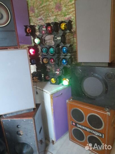 Советская акустика, светомузыка искра