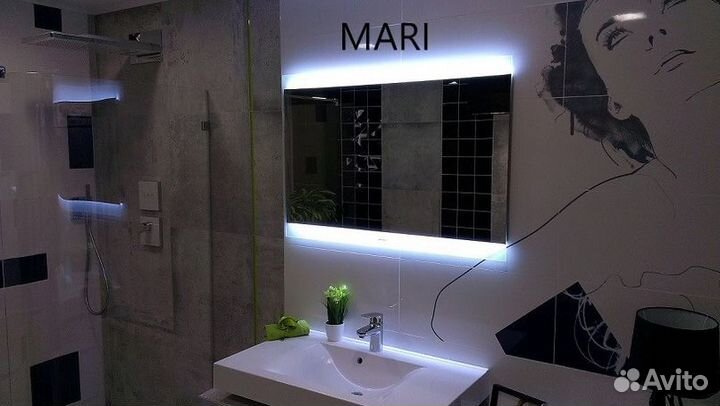 Зеркало с подсветкой на заказ