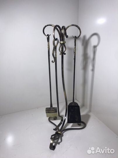 Кованый каминный набор,ручная ковка