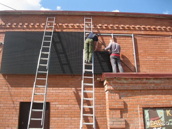 Уличные экраны для рекламы. Производство, монтаж