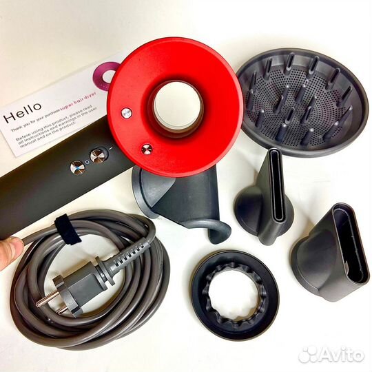 Dyson фен Premium Красный